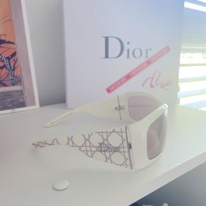 Authentic Dior cannage 2 sunglasses white